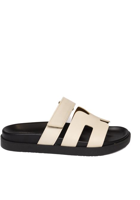 Ivory paris sandal VINCENT VEGA | PARISVIT-AVORIO